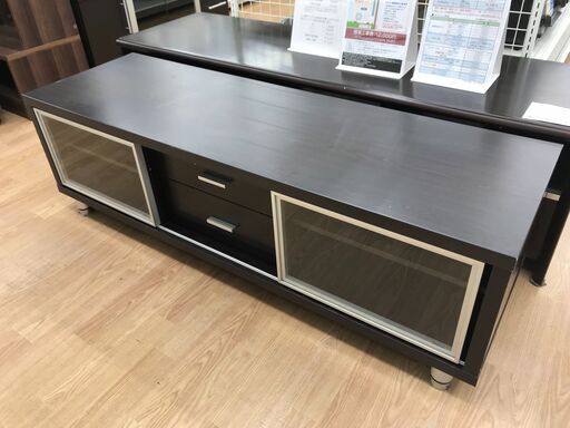 ★ジモティ割あり★ ニトリ テレビ台 ブラック H44×W145×D45 クリーニング済み KJ7732