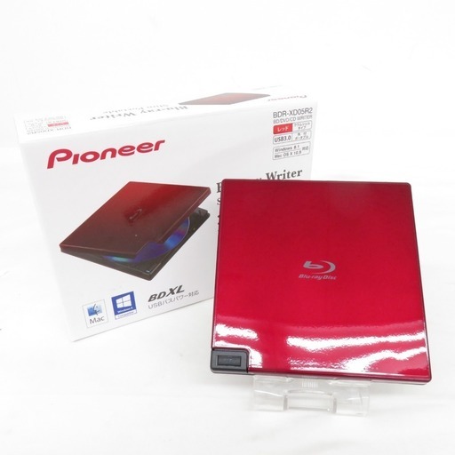 Pioneer (パイオニア) USB3.0接続 ポータブルブルーレイドライブ 外付け クラムシェルタイプ BDR-XD05R2 【コンプオフ金沢野々市店】