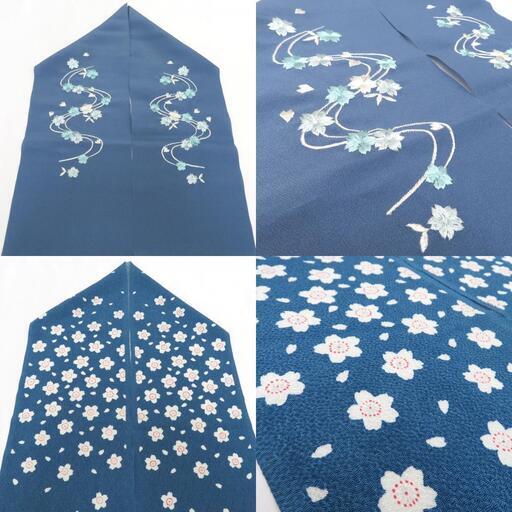 半衿 5点まとめてセット 刺繍半衿 柄半衿 ポリエステル カジュアル 和装