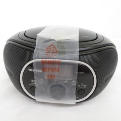 TOSHIBA (東芝) CDラジオ Bluetooth機能搭載 ブラック TY-CW10-K 新品 【コンプオフ金沢野々市店】の画像
