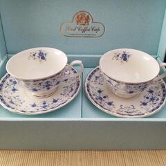 【未使用】White Bone kcme カップ＆ソーサー 菊花紋入り 2客の画像