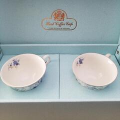 【未使用】White Bone kcme カップ＆ソーサー 菊花紋入り 2客の画像