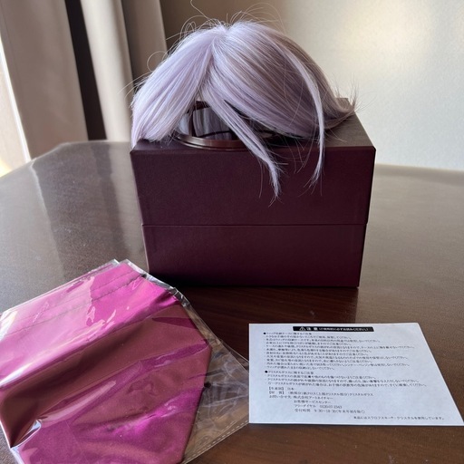 お値下げ致しました⭐️レディース　部分ウィッグ　ライトパープル ロングウィッグ 箱付き