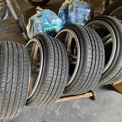 15インチ 6.5j +42 165/40 ナンカンバリ溝タイヤ付き