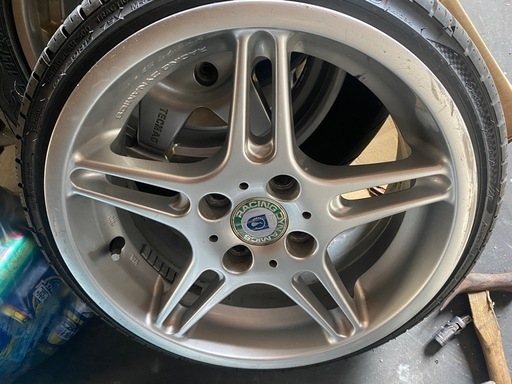 15インチ 6.5j +42 165/40 ナンカンバリ溝タイヤ付き