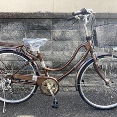 【26インチ自転車】美品❗️外装6段変速　LEDオートライト付　BAA認定車❗️チェーン、サドル、前カゴ新品❗️若林自転車　浜大津店　SALE中❗️