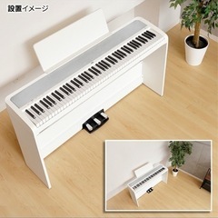 KORG B2SP WH ホワイト 電子ピアノ 88鍵盤 高低自在椅子・ヘッドホンセット コルグ B1SPの画像