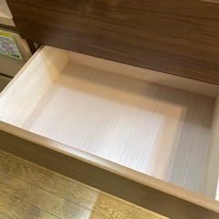 3/18🌸値下げしました！⭐️人気⭐️関家具 3段ローチェスト ナチュラル モダンデザイン スライドレール No.1771 KEの画像