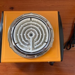 [取引終了] 電気コンロ 　IZUMI/IEC-105 オレンジの画像