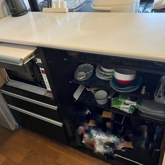 カウンター　カップポード　食器棚　レンジ台