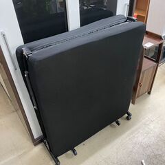 折りたたみベッド　No.851　ブラック　シングル　【リサイクルショップどりーむ荒田店】の画像