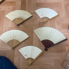 舞扇子 5本セット 花柄などの画像