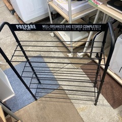 ニトリ 下駄箱 玄関 収納 ブラック 中古 家具 仙台 買取 シューズラック ヘイスの画像