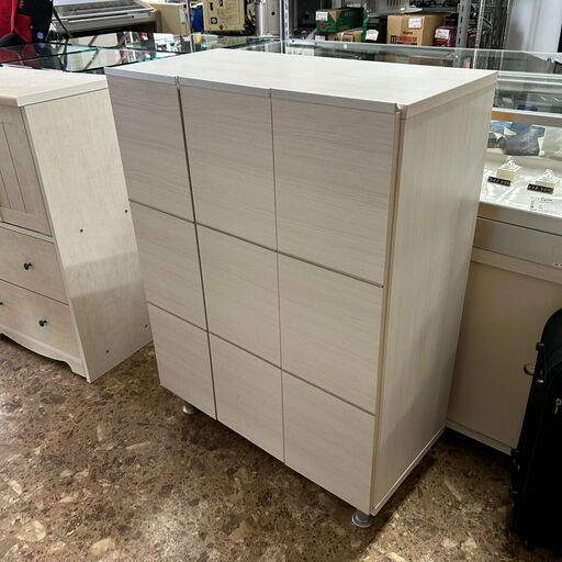 サンウッディ クランチ モイス付シューズボックス マルチ収納 靴箱 玄関 家具 札幌 東区