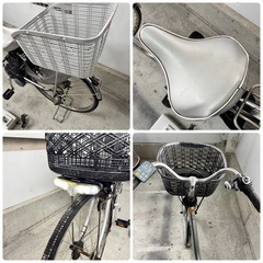 中古 電動アシスト自転車 パナソニック 24インチ ブラック&シルバーの画像