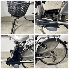 中古 電動アシスト自転車 パナソニック 24インチ ブラック&シルバーの画像