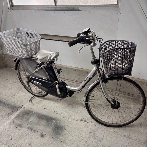 中古 電動アシスト自転車 パナソニック 24インチ ブラック&シルバー