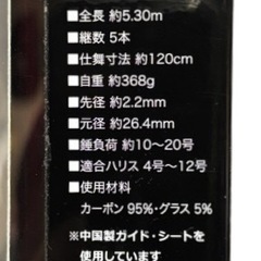 中古◆釣竿◆磯・防波堤◆5-530◆プロマリンの画像