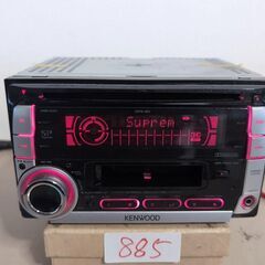 885 KENWOOD 2DINデッキ カセットテープ