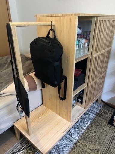 IKEA NORDKISA ノールドシーサ オープンワードローブ 引き戸付き