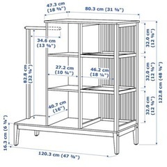 IKEA NORDKISA ノールドシーサ オープンワードローブ 引き戸付き