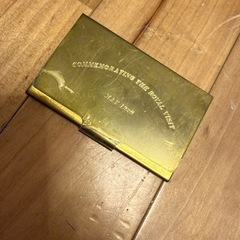 1986年製 記念物 ダイアナ妃 名刺入れ 真鍮製 9.5x6.0cmの画像