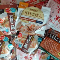 お徳用「五目ご飯・ピラフ・ドライカレー・おこわ・梅じゃこ・パスタ他」非常食の画像