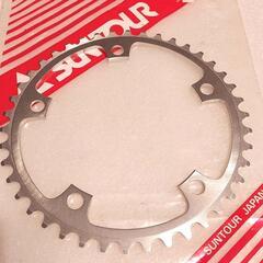 新品の希少1980年代品🇯🇵SUNTOUR サンツアー最上級モデルシュパーブプロ チェーンリングの画像