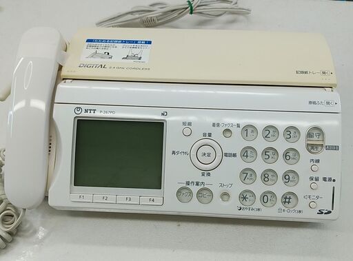 品質保証☆配達有り！2500円(税別）FAX電話機 NTT 子機無し インク残量有り 動作OK！
