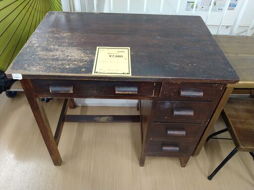 お値下げしました‼️【C794】昭和レトロデスク