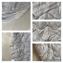 円形 こたつ布団 掛け デニムグレー イケヒココーポレーションの画像