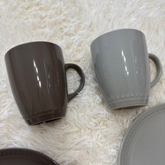 くすみカラーお皿マグカップ　7点セットの画像