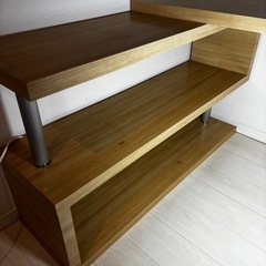 デスク+本棚の画像