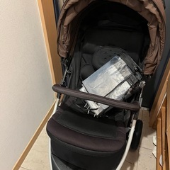 【レインカバー、ハンドルカバー、付属品付き】アップリカ　スムーヴ...