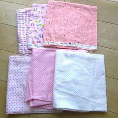 ダブルガーゼセット2　ピンク系　女の子グッズや小物づくりに　はぎ...