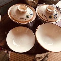 美品新品未使用和食器セットお得500円の画像