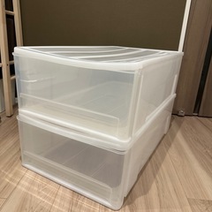 お譲り先決定/収納ケース/ニトリ/ワイドの画像