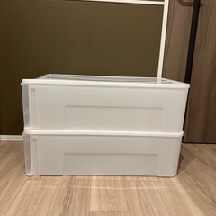 お譲り先決定/収納ケース/ニトリ/ワイドの画像