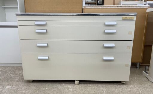 ★ジモティ割あり★  キッチンボード 白 H80×D42×W120 クリーニング済み TJ10551