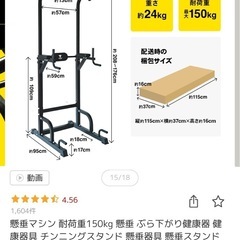 懸垂マシン+トレーニングマットの画像