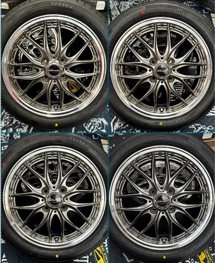 「商談中」⑧165/55R15新品タイヤ4本と中古美品ホイールとナット付き