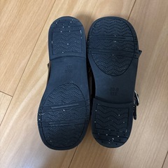黒 リボン付き フォーマルシューズ　20サイズの画像