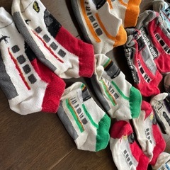 　鉄下　キッズ　電車　靴下　の画像