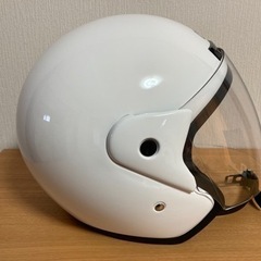 バイクヘルメット　ジェット　白　CR-720の画像
