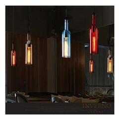 INVERNO アンティーク　ペンダントライト ワインボトルライト　ダクトレール専用の画像