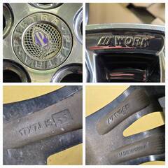 ～SOLD！～【中古品】ワーク ピエトラ CT1 17インチ ホイール 4本セット  ノア セレナ ステップワゴン等の画像