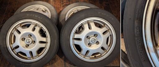 日産純正アルミホイル タイヤ付