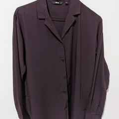 UNIQLO ユニクロ　レーヨンエアリーブラウス　長袖　M パー...