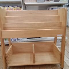 ★ジモティ割あり★ 大和屋 ブックシェルフ ナチュラル H70×...
