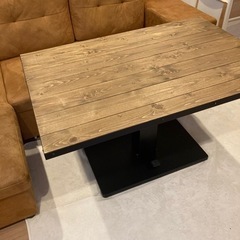 「美品」昇降テーブル 120x 80 cm 木製